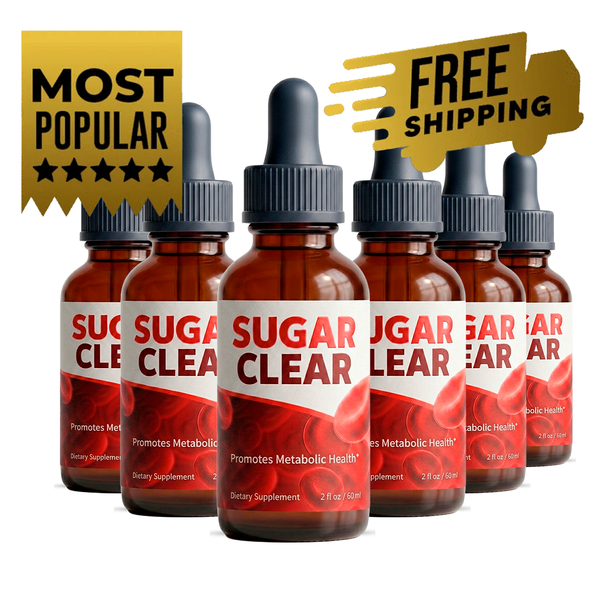SugarClear 6-bottle pack